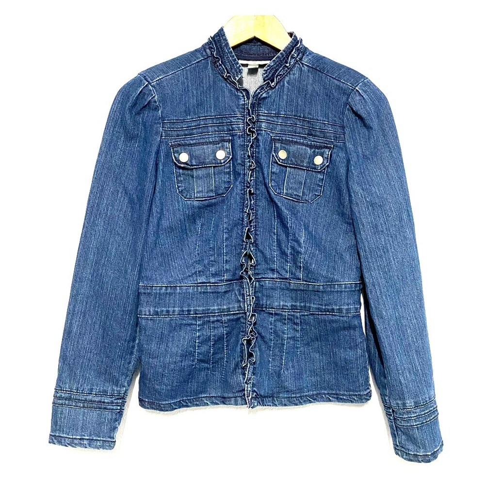 🦋Women’s Dress Barn Denim Jean Jacket Size Small